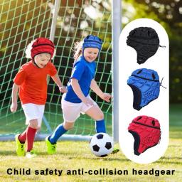 Capacete de rugby com alça ajustável, protetor de cabeça resistente a impactos, capacete protetor para crianças e jovens, futebol e esqui - Image 1