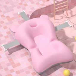 Almofada de apoio para banho de bebê, assento flutuante dobrável ajustável, almofada de banho para recém-nascidos, rede de segurança infantil - Image 5