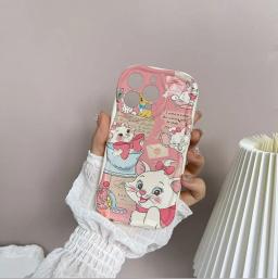 Capa de telefone com orelhas 3d marie cat, para motorola moto edge 50 ultra pro g84 g75 g60 g53 g52 g35 g05 g34 g22 g30 g14 e14 e22 e13 - Image 2