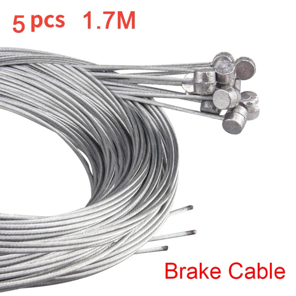 5/10 pçs 2m mtb linha de freio da bicicleta linha velocidade engrenagem fixa shifter engrenagem cabo freio conjunto núcleo fio interno para mtb bicicleta estrada - Image 1