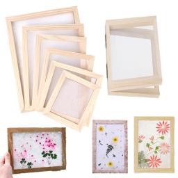 Artesanato Reciclagem Papel Fazendo Kit, Moldura De Tela De Artesanato De Arte, Papel Fazendo Tela De Madeira Suporte De Papel Molde Molde De Tela - Image 3