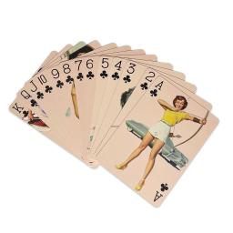 Pin-up meninas jogo de cartas, 54 cartões, todos diferentes, vintage, retro, clássico, bonito, bonito, coleção, poker, baralho - Image 5