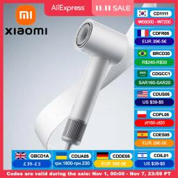 Xiaomi mijia h501 se secador de cabelo de alta velocidade 62 m/s velocidade do vento íon negativo cuidados com o cabelo 110.000 rpm profissional seco 220v versão cn - Image 1