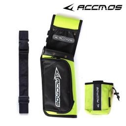 Ajustável Archery Seta Quiver Set, Bow Release Bag, Caça Tiro Acessórios, Bolsa, ACCMOS - Image 4