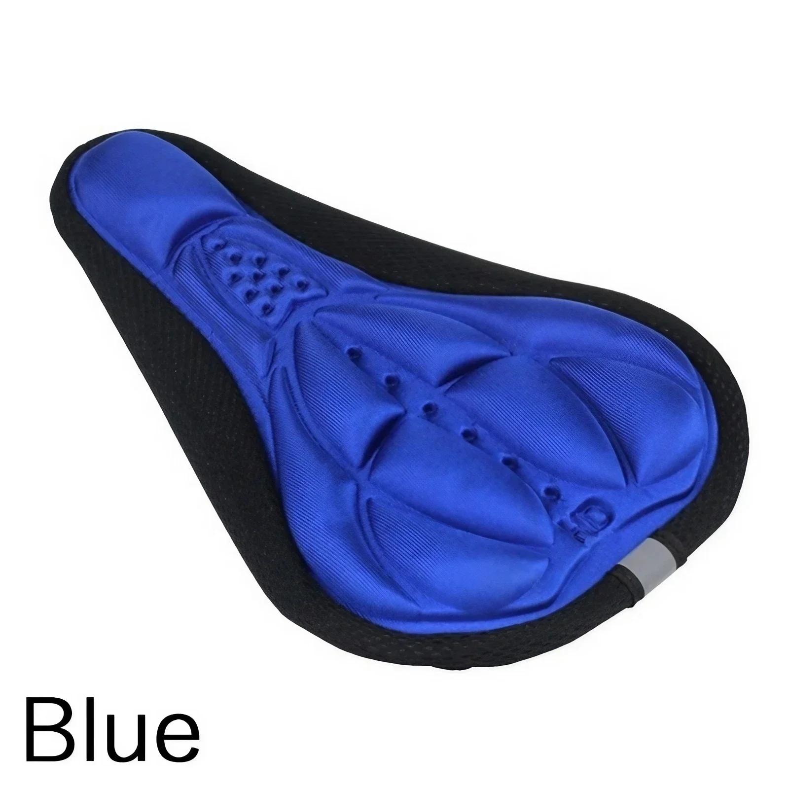 Sela de bicicleta 3d capa de assento de bicicleta acolchoada ampla gel almofada macia exercício almofada de assento de bicicleta de montanha de espuma larga - Image 1