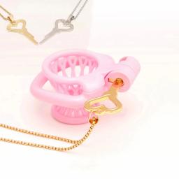 SM Chastity Cage Key Necklace, Fechaduras Integradas, Porta-chaves, Fits All Jages, Jogos de Casal, Prevenindo Batota, Sex Toys, Acessórios - Image 1
