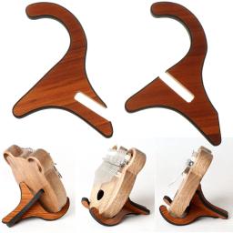 Parte acessórios 3 estilos portátil vertical ukulele display dobrável titular cordas musicais guitarra suporte rack - Image 4