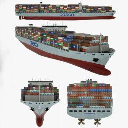Modelos De Navio Recipiente Acabado Exquisite, modelo De Navio De Transporte, ornamentos De Alta Qualidade, Presentes Personalizados, Coleção - Image 2