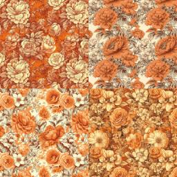 Panalisa-Pacote De Papel De Scrapbooking Estampado Floral, Fundo Do Artesanato DIY, Estilo Laranja, 6 "x 6", 24 Folhas - Image 4