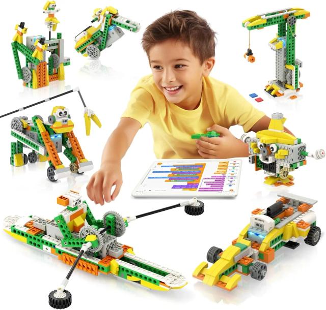 Kit de Construção de Robô Apitor Q 20 em 1 Programável