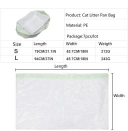 Saco De Filtro De Lixo De Gato Portátil, Higiene Doméstica, Reutilizável, Bandeja De Caixa De Cachorro, Acessórios Para Casa, Pet Suprimentos, Saco De Limpeza - Image 2