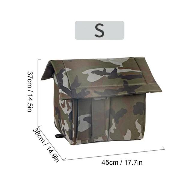 Casa de Jardim para Pets à Prova d'Água, Cama Oxford Aconchegante para Gatos e Cães, Refúgio Quente para Inverno