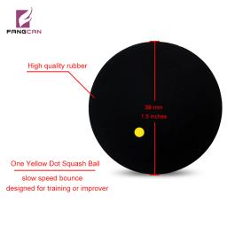 Profissional Bola De Squash De Borracha para Iniciante ou Treinamento, Raquete De Squash, Ponto Vermelho, Azul, Amarelo Dot, Velocidade Rápida, 1Pc - Image 5