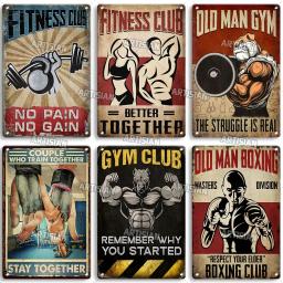 Artisian Engraçado Esporte Sinal De Metal, Cartaz De Lata De Fitness, Ginásio Placa Decorativa, Decoração Da Parede, Garagem, Bar, Pub, Clube, Hotel, Café, Cozinha, Casa - Image 3