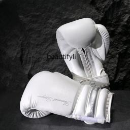 Luvas De Boxe Profissionais com Fivela, Saco De Treinamento De Luta, Luvas De Competição - Image 1