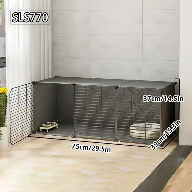 Villa Espetacular para Gatos: Espaço Livre e Gaiola Estilizada com Armário e Cerco para Adultos