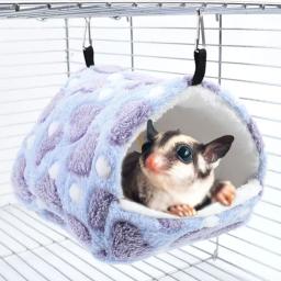 Mini gaiola colorida e confortável para pequenos animais, Casa de hamster, Cama pequena para dormir, Ninho de cobaia, Ninho quente para coelho e esquilo - Image 2