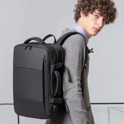Bange mochila de viagem masculina, mochila escolar expansível com usb, grande capacidade 17.3, laptop, à prova d'água, moda - Image 6