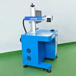 Máquina de gravação a laser de vidro uv fibra de metal 20w 30 50 desktop chuangxin máquina de marcação a laser semiautomática - Image 1