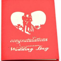Cartão De Casamento 3D Pop Up Com Envelope, Dia Dos Namorados, Aniversário, Presente De Casamento - Image 6