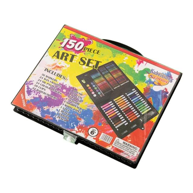 Conjunto Completo de Materiais de Arte: 150 Pacotes de Kits de Desenho e Pintura para Criatividade e Presentes Artesanais