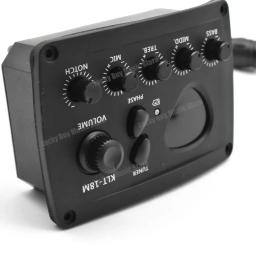 Klt-18m 3-band captador violão, com placa de microfone para 6 cordas, acessórios de guitarra folk - Image 3