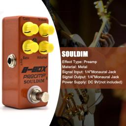 SoulDiM-Preamp B-Box guitarra efeito Pedal, Overdrive, baixo elétrico, efeito de guitarra, sinal analógico - Image 1