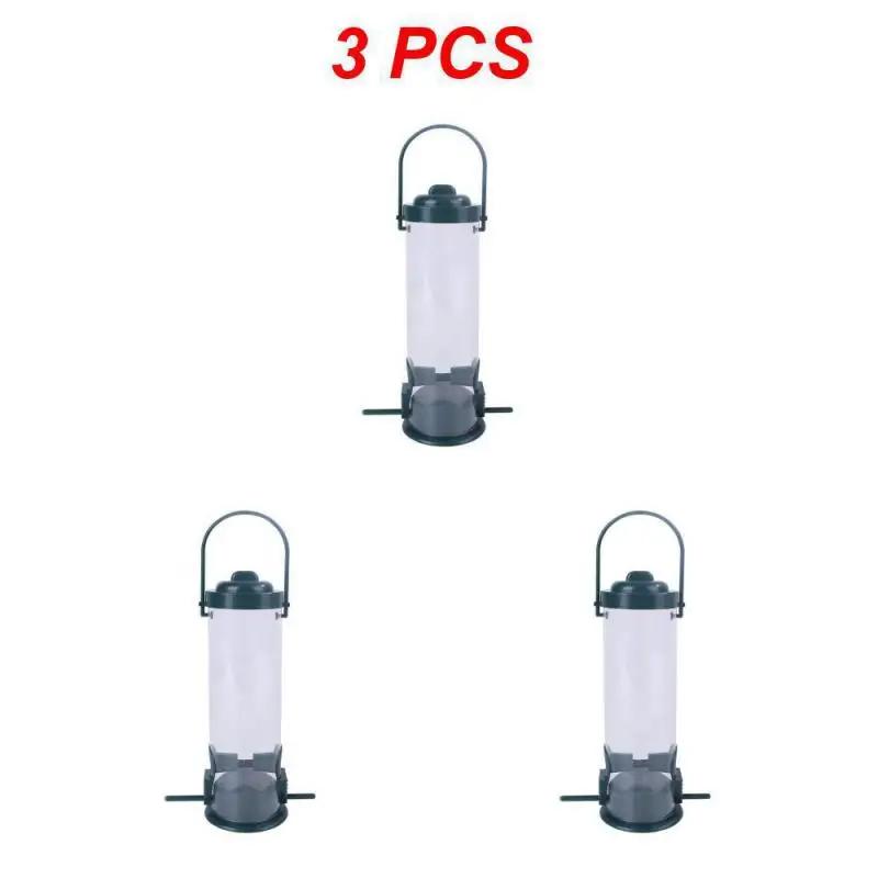 Alimentador exterior inteligente do pássaro, metal automático do PVC, suspensão, balcão, jardim, impermeável, 3 PCes - Image 1