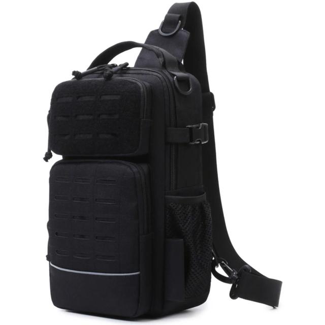 Mochila de Pesca Resistente à Água com Suporte para Vara e Múltiplos Bolsos, Ideal para Aventuras ao Ar Livre