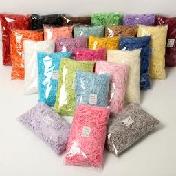 500g/1kg rafia colorido confete rafia embalagem de papel enchimento festa de casamento caixa de presente material de enchimento diy ráfia decoração - Image 1