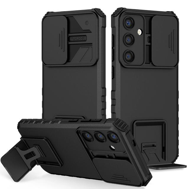 Capa Rígida Anti-Queda com Kickstand para Samsung Galaxy A55, A15, A35, A53, A54, 5G, A14, A34, A05S, S24 Ultra, S22 Plus, S21 e FE S23