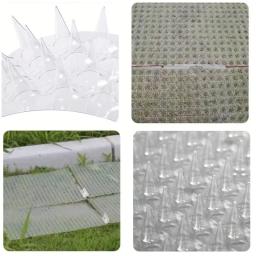 Transparente Plástico Spikes Repelente, Anti Pombo, Anti Pássaro, Esquilo, Cat Repeller, Jardim Cercas Controle - Image 4