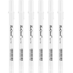 3/5 pçs caneta gel branco 0.8mm mangá marcador canetas tinta branca graffiti manual caneta à prova dwaterproof água esboço pintura caneta desenho arte papelaria - Image 5