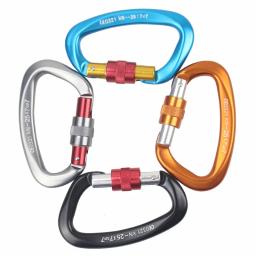 Outdoor Mosquetão Escalada Equipamento, Mosquetones Y Enganches Repisa Camping Equipment, Escalada Acessórios, 25kn - Image 1