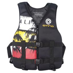 Casaco salva-vidas de neoprene para adultos, esportes aquáticos, natação flutuante, pesca, surf, segurança, impressão de moda - Image 4