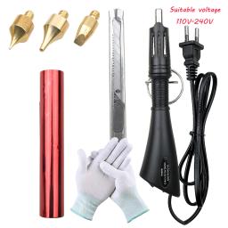 Kit aplicador de estampagem a quente para artesanato em madeira, folha aquecida, plugue UE, escrita em papel de couro, assinatura pessoal, bricolage - Image 6