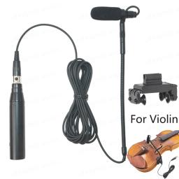 Microfones para instrumentos musicais XLR, adaptador 48V para saxofone, violino, guitarra, performance de palco - Image 2