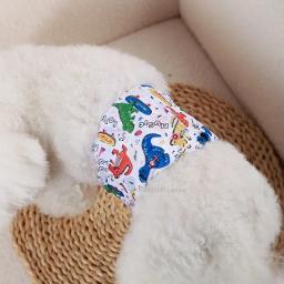 Lavável masculino cão calças fisiológicas, reutilizáveis roupa interior sanitária, barriga wrap band, fralda de algodão, grande, pequeno, médio - Image 6