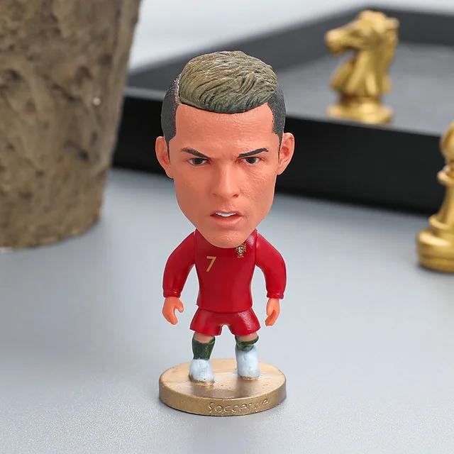 Mini Figuras de Jogador de Futebol Soccerwe, 7cm, Para Colecionadores e Presentes de Natal