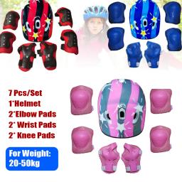 Conjunto de equipamentos de proteção para patins, capacete de segurança para proteção do pulso, cotoveleira, joelheiras para ciclismo, esqui, skate, scooter - Image 2