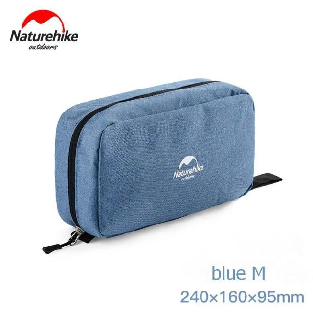 Bolsa de Lavagem Impermeável Naturehike - Kit de Higiene Pessoal e Organizadores de Cosméticos para Viagem e Camping, Tamanhos S e M