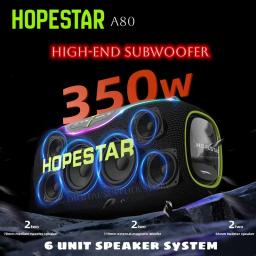 Hopestar a80 350w portátil sem fio grande potência alto-falante sistema de áudio estéreo à prova dwaterproof água casa karaoke subwoofer caixa de som alto-falante - Image 3