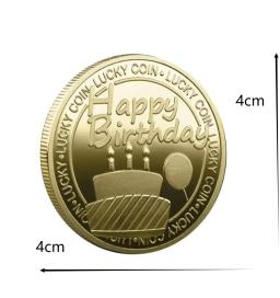 Banhado a ouro Bitcoin Coin Collectible Art Collection, Física Comemorativa, Casascius Metal, Imitação Antiga, Happy Birthday Gift - Image 6