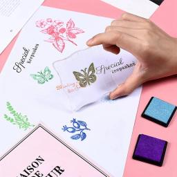 Ferramentas De Estampagem De Acrílico Blocos Conjunto Com Grade, Blocos De Selo Claro, Artesanato De Scrapbooking, Cartões De Agenda Livro, 7 Pcs - Image 3