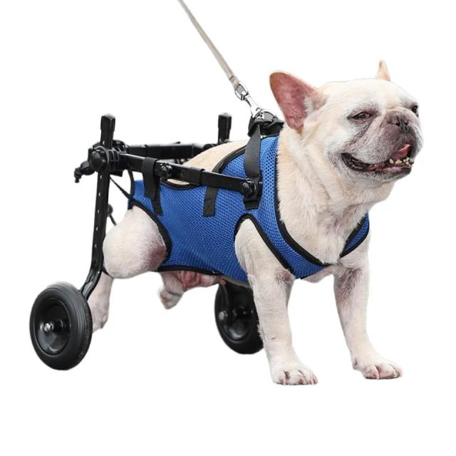 Carrinho para cadeira de rodas para animais de estimação, ajudas ajustáveis para mobilidade de animais de estimação com rodas, reabilitação para cães e gatos, ajuda para mobilidade para caminhada, troll