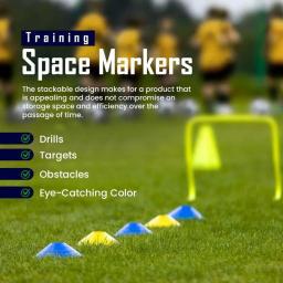 Futebol Treinamento Obstáculo Logo Plate, Agilidade Treinamento Cone Disco, Multi Esporte Espaço Cones, Marcador de Futebol Suprimentos, 10Pcs - Image 3
