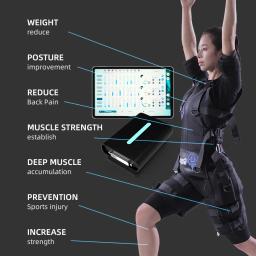 Estimulador elétrico sem fio de corpo inteiro, Treinamento para construir músculos, EMS Fitness Studio - Image 4
