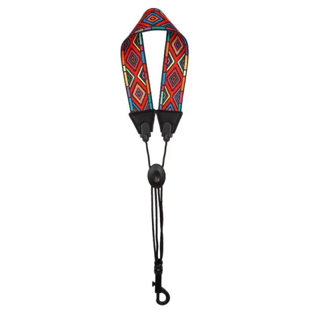 Correia de Pescoço Arco-Íris para Saxofone Alto, Barítono e Soprano com Arnes Estilizado