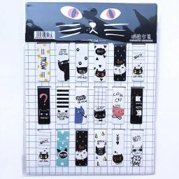 Cat Tower Magnetic Bookmarks, Clipes de Página, Marcadores de Página, Fofos, Estudante, Escritório, Leitura, 18 Pcs, Conjunto - Image 6