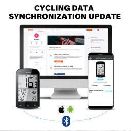 Cycplus m1 gps bicicleta computador sem fio bluetooth 4.0 velocímetro ant + odômetro à prova d' água ciclismo acessórios da bicicleta - Image 6